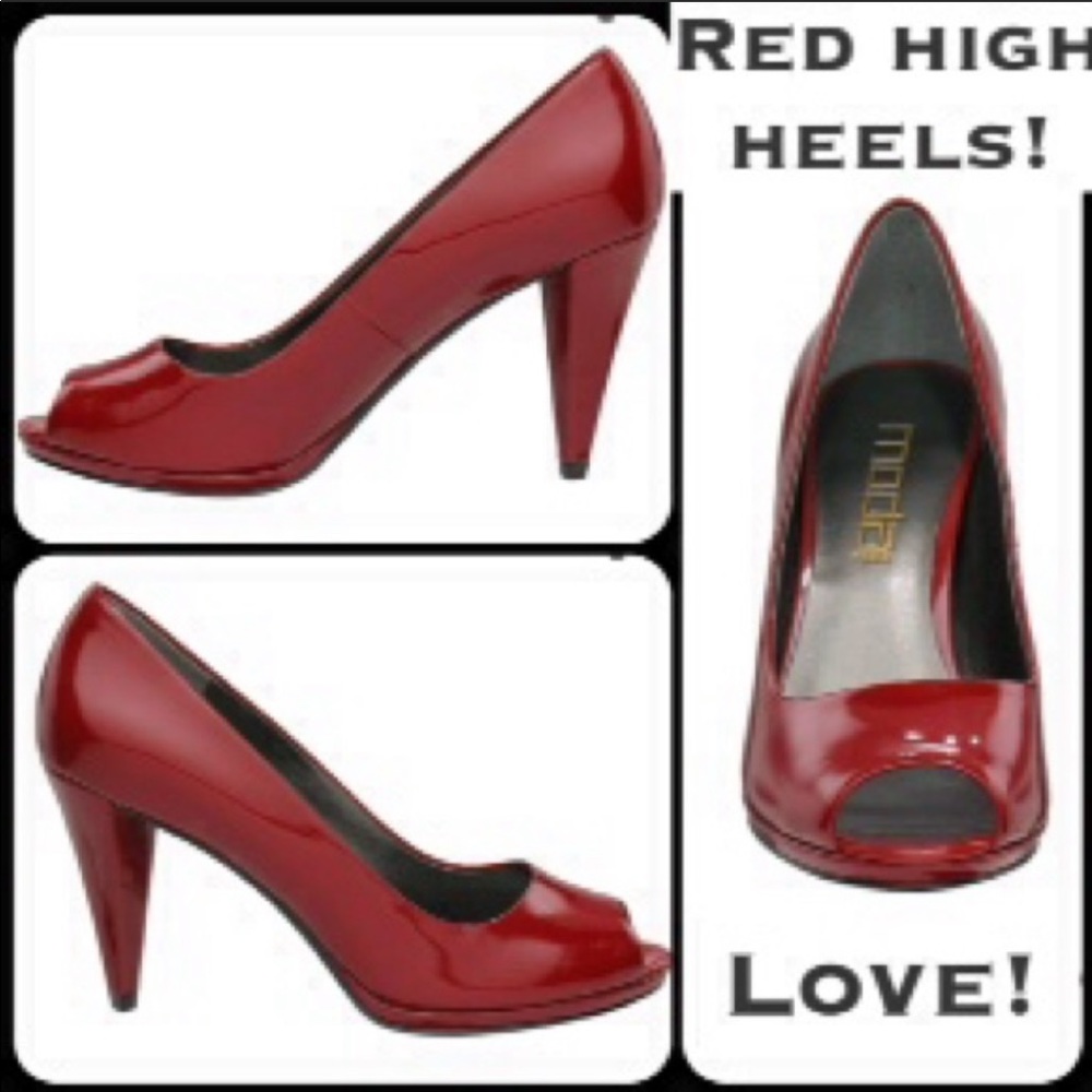 Look brand new! Red patent leather pump
